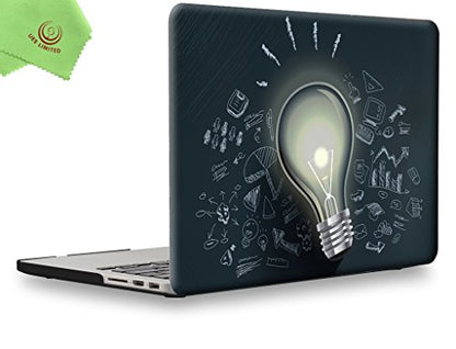 UESWILL Creative Design Smooth Hard Shell Case Compatible with MacBook Pro (Retina, 13 inch, Early 2015/2014/2013/Late 2012), Model A1502/A1425, NO CD ROM, Bulb - color: Pattern: Bulb, size: MacBook Pro 13" Retina A1502/A1425