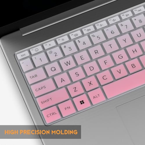 Keyboard Cover for 2026 2025 HP 15.6" Laptop 15-fc 15-fd Series, HP 15z-fc000 15t-fd000 fd100 fd200 15-fd0123dx fd0127dx 15-fc0499nr 15-fc0502nr 15-fc0399nr 15-fc0099nr fd2075nr fd1073nr, OmbrePink - color: OmbrePink