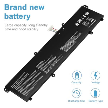 TREE.NB 42Wh B31N1911 C31N1911 Battery Replacement for ASUS VivoBook Flip 14 M413 M413DA TM420IA K413 X421DA X421FA X421FL X421JA X413 F413 F413JA R413DA R432UA R438IA S413DA TP470E TP470EA TP470EZ - size: 10.91x2.95x0.24inch B31N1911