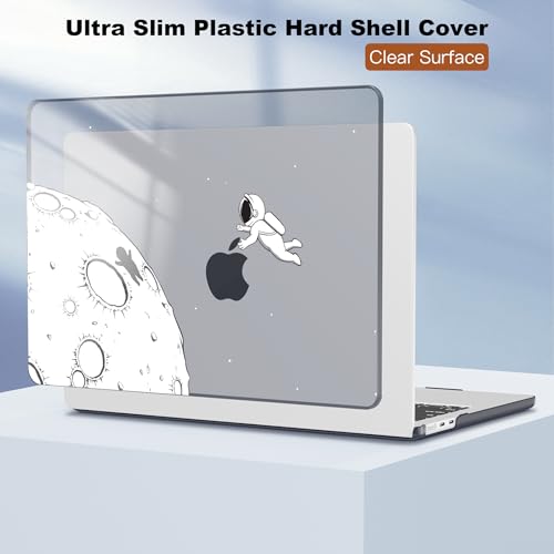 CISSOOK Compatible with MacBook Air 13 inch Case 2026 2025 2024 2023 2022 | A3449 A3240 A3113 A2681, 5in1 Set Hard Shell Case Keyboard Cover for MacBook Air 13.6 inch M2 M3 M4 M5, Astronaut - color: Air13.6inch-Astronaut