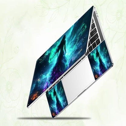 Laptop Skin Sticker Decal, Universal Reusable Vinyl Laptop Cover for 12" 13" 13.3" 14" 15" 15.4" 15.6" Notebook PC, Waterproof Scratch-Resistant with 2 Wrist Pads, Easy to Apply & Remove,Galaxy Girls - color: Galaxy Girls