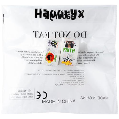 Haooryx Halloween Religious Sticker Rolls - 1000Pcs Christian Religious Stickers Pumpkin Ghost Spider Bible Verse Self Adhesive Waterproof Vinyl Water Bottle Page Activity Pad Party Favor Junk Journal - style: Religious Theme Halloween 2Roll