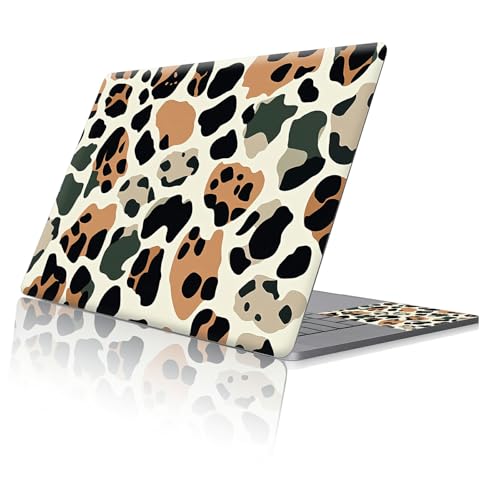 Reusable Universal Laptop Skin Sticker, Cut to Fit for 11.6–15.6 Inch Laptops, Waterproof Protective Film, No-Residue - Leopard Print - color: Leopard Print