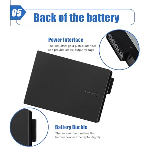 51Wh 7WNW1 Laptop Battery Compatible with Dell Latitude 5424 5420 7424 Rugged Extreme P85G P86G P137G001 P137G002 P85G001 P86G001 Series DMF8C 0DMF8C GK3D3 07WNW1 11.4V 4342mAh - size: 5.1*3.38*0.59 inch 7WNW1