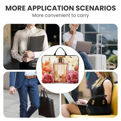 14 inch Laptop Sleeve with Handle Shockproof Laptop Bag Waterproof Computer Cover Bag Fashion Perfume Briefcase