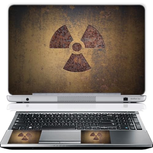 11.6 12 Inch Laptop Skin Sticker Cover Premium Sticker Cover Art Decal Decorative (Included 2 Wrist Pad Skins) - Radioactive - color: Radioactive, size: 12 Inch