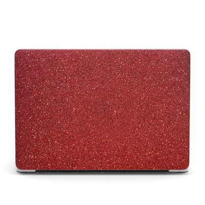 Hard Case Compatible with Old Version MacBook Pro 13 inch Case 2012 2011 2010 2009 2008 Release A1278 with CD-ROM, Leather Laptop Protective Hard Shell & Keyboard Cover, Glitter Red - color: Glitter Red, size: A1278(Pro 13" w/CD-ROM 2008-2012)