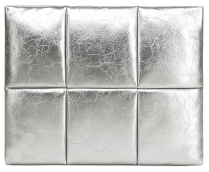 13.3-14 Inch Puffy Laptop Sleeve, Sliver | Compatible with MacBook Pro 14 M5 M4/M3/M2/M1 Pro/Max 2026-2021, MacBook Air M4 M5 2025 M3 M2 M1 - color: Silver, size: For 13"-14" MBA/MAP M4 M3 M2 M1