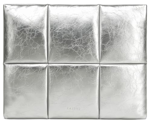 15-16 Inch Puffy Laptop Sleeve,Silver | Compatible with MacBook Air 15 M4/M3/M2 2025-2023and MacBook Pro 16 in M4 2024 - color: Silver, size: For 15"-16" MBA/MAP M4 M3 M2 M1