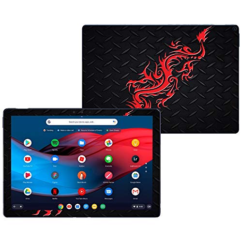 MightySkins Skin Compatible with Google Pixel Slate 12.3" (2018) - Red Dragon | Protective, Durable, and Unique Vinyl Decal wrap Cover | Easy to Apply, Remove, and Change Styles | Made in The USA - color: Red Dragon