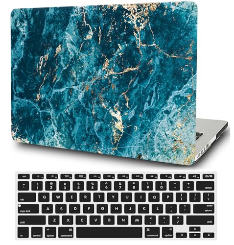 Hard Case Compatible with Old Version MacBook Pro 13 inch Case 2012 2011 2010 2009 2008 Release A1278 with CD-ROM, Laptop Plastic Hard Case Shell & Keyboard Cover, Blue Marble - color: Blue Marble, size: A1278(Pro 13" w/CD-ROM 2008-2012)