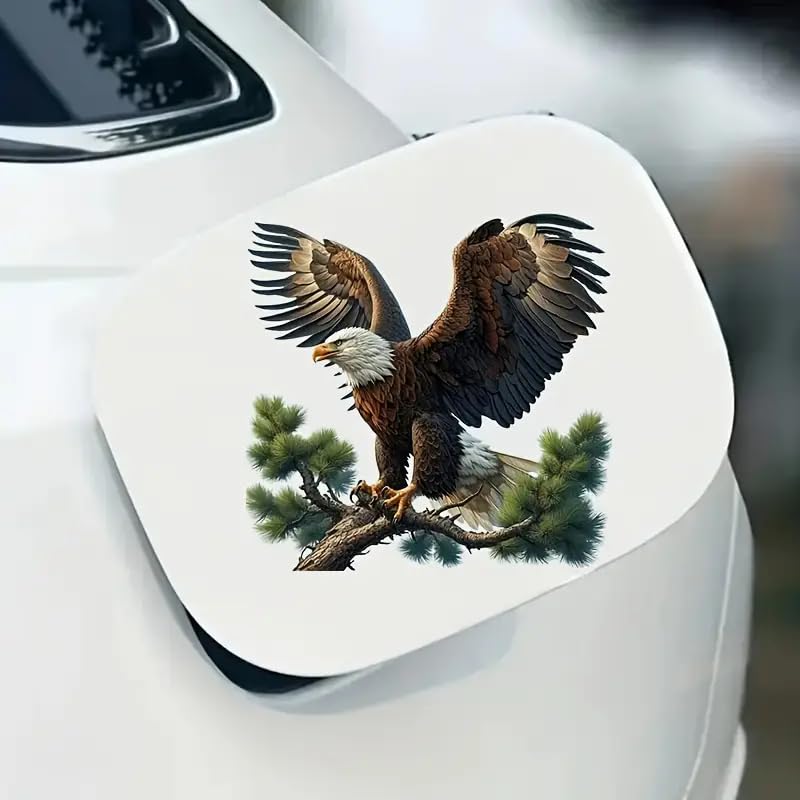 Eagle Branches PVC Vinyl Car Decals Stickers Waterproof Self-Adhesive Decals for Cars, Laptops, Trucks, Motorcycles Wall Window Luggage Scratch Cover Door Decor Sticker