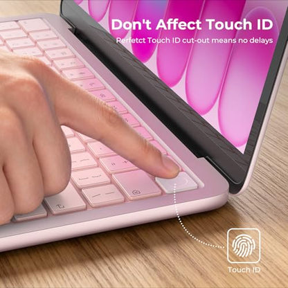 EooCoo Keyboard Cover Skin for MacBook Neo, Pro 14/16, Air 13/15, Blush | Invisible, Anti Fingerprints & Dust, for 2026-2021 M5-M1 Pro/Max MacBook Pro 14/16, M5-M2 MacBook Air 13/15, MacBook Neo 13 - color: Blush Clear