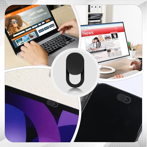 50Pcs Webcam Cover Slide, Phone Camera Cover, Cameras Blocking Stickers Front Cameras Covers for Phone, Camera Privacy Covers Fits Most Laptop, Desktop, Phones