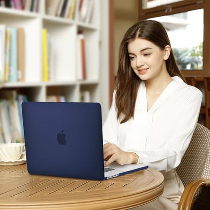 MOSISO Compatible with MacBook Pro 16 inch Case M5 M4 M3 M2 M1 2026-2021 | A3429 A3428 A3403 A3186 A2991 A2780 A2485, Protective Hard Shell Case&Keyboard Cover&Screen Film&Pouch, Navy Blue - color: Navy Blue