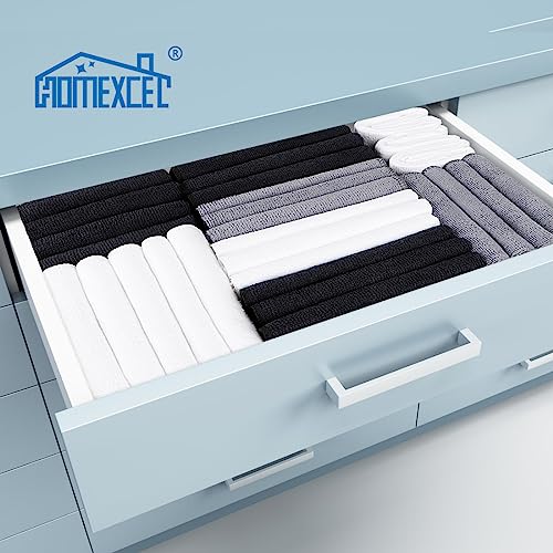 HOMEXCEL Grey Microfiber Cleaning Cloth, 12 Pack Premium Microfiber Towels for Cars, Lint Free, Scratch-Free, Highly Absorbent, Reusable Cleaning Rags for Car, Household, Kitchen, Window, 11.5"X11.5" - color: Grey