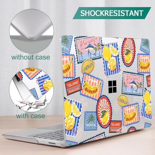Case for Surface Laptop 5/4/3 13.5", Post Stamps | Hard Shell Case with Keyboard Cover & Screen Protector. Fits Surface Laptop 5/4/3 13.5" Metal Palm Rest Models 1951/1868. - color: Post Stamps