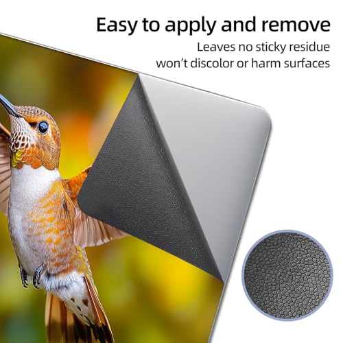 Universal Laptop Skin Sticker Decal, 12"-15.6" Aesthetic Vinyl Wrap, Hummingbird Pink Flowers Waterproof Notebook Cover Art Protector for MacBook HP Dell Lenovo, Fits 13" 14" 15" 15.6" - color: Hummingbird Feeding Pink Flowers