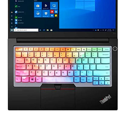 Keyboard Cover for 14" Lenovo Thinkpad T14 Gen 2/1, E14 Gen 4/3/2, T14s Gen 2/1, L14 Gen 3/2, Thinkpad T495 T490 T480S T480 T470, ThinkPad P14s, X1 Carbon 8th/7th/6th, X1 Extreme Gen 3/2-Colorful - color: Colorful