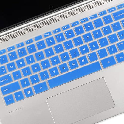Keyboard Cover for HP Laptop 14/HP Pavilion 14-dq 14-cf/fq 14t-dq300/dq200 14-dq1039wm 14-dq0057nr 14-dq2053cl 14-dq5043cl 14-dq0052dx 14-dq1059wm 14-dq1035cl 14-dq2078wm dq0011dx dq0055dx dq0002dx - color: Blue