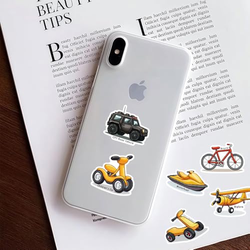 200 Pcs Car Stickers Bulk.Truck Stickers for Kids Classroom Boys Girls School,Construction Pack Sticker for Book Water Bottles Phone Case Laptop - color: Car Stickers