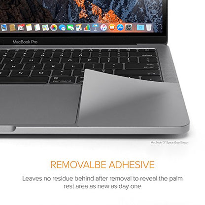 UPPERCASE Premium Palm Rest Protector Skin Cover Set Compatible with 2020+ MacBook Pro 13", Space Gray