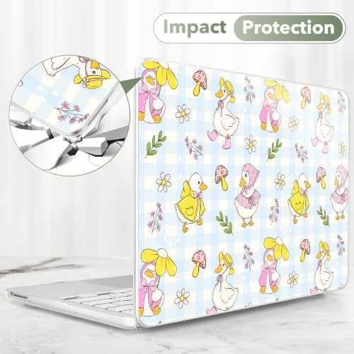 Compatible with MacBook Neo 13 inch (2026 Release A3404) (A18 Pro) with Liquid Retina Display, Printed Slim Protective Case with Screen Protector & Keybaord Cover, Cartoon Duck - color: Cartoon Duck