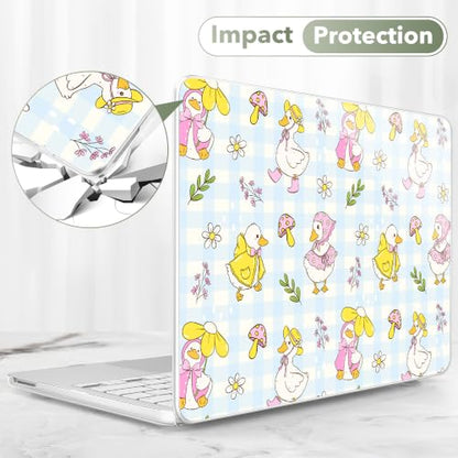 Compatible with MacBook Neo 13 inch (2026 Release A3404) (A18 Pro) with Liquid Retina Display, Printed Slim Protective Case with Screen Protector & Keybaord Cover, Cartoon Duck - color: Cartoon Duck