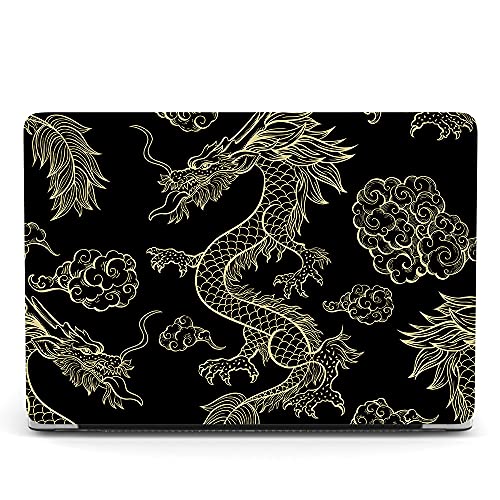 Hard Cover Compatible with MacBook Air 11 inch Case 2015 2014 2013 2012 2011 2010 Realease Model A1465 A1370, Color Printing Matt Plastic Hard Protective Shell Cover Case - Gold Dragon - color: 1058 Gold dragon, size: Air 11" 2010-2015(A1370/A1465)