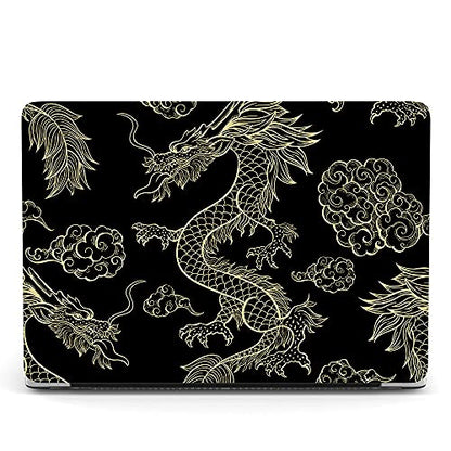 Hard Cover Compatible with MacBook Air 11 inch Case 2015 2014 2013 2012 2011 2010 Realease Model A1465 A1370, Color Printing Matt Plastic Hard Protective Shell Cover Case - Gold Dragon - color: 1058 Gold dragon, size: Air 11" 2010-2015(A1370/A1465)