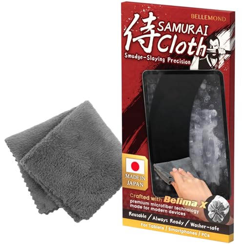 BELLEMOND「Samurai Cloth」Japanese Microfiber Cleaning Cloth | Washable, Reusable, Lint Free Cloth for Phones, Laptops, Lenses, Screens & Electronics | Made in Japan | Small - size: Small: 6” × 6”