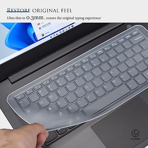 Universal 13" 14" Laptop Keyboard Cover Skin for 13-14 Inch Laptop Notebook Keyboard, Ultra Thin Dell HP Acer ASUS Lenovo MacBook Keyboard Protector(12.2" x 5.07") - Clear - size: 13-14 inch Universal Laptop Keyboard