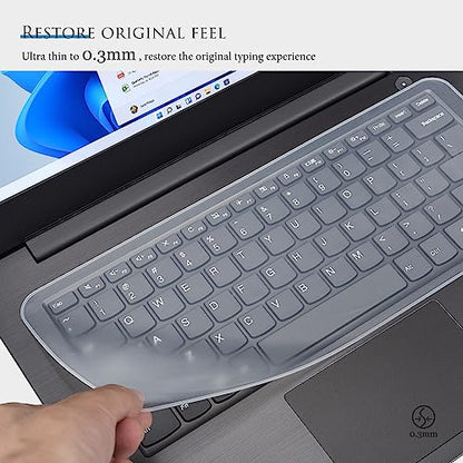 Universal 13" 14" Laptop Keyboard Cover Skin for 13-14 Inch Laptop Notebook Keyboard, Ultra Thin Dell HP Acer ASUS Lenovo MacBook Keyboard Protector(12.2" x 5.07") - Clear - size: 13-14 inch Universal Laptop Keyboard