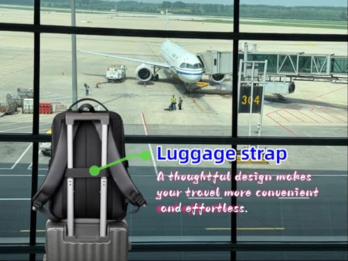 Casual laptop backpack, travel laptop backpack, water-resistant, suitable for work, travel, commuting, Daily. (Black) - color: Black
