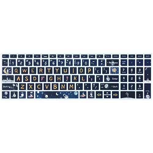 Keyboard Cover for HP Envy x360 15.6''Series/Pavilion 15/ Pavilion x360 15.6” Series/Envy 17 17.3" Series/HP Laptop 15t 17t 17-ca0011nr 17-by0040nr, Space Man - color: Space Man