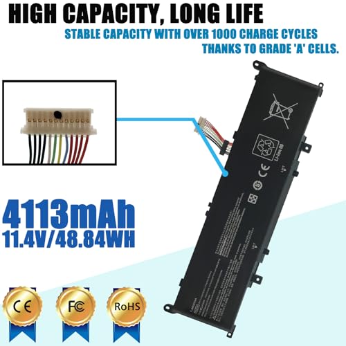 RX03XL 48.84WH Laptop Battery Compatible with HP EliteBook 640 G11 645 630 660 ProBook 440 445 460 465 Series Notebook N78704-005 HSTNN-WB0H TPN-DB1Z 11.4V - style: RX03XL