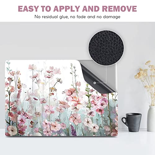 DINKY Laptop Skin Sticker Decal, 12" 13" 13.3" 14" 15" 15.4" 15.6 inch Laptop Universal Reusable Vinyl Skin Stickers Cover Art Decal Notebook PC Personalized Protector-Wildwill Flora - color: Wildwill Flora