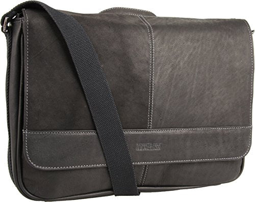 Kenneth Cole REACTION Colombian Leather Slim Single Compartment - color: Black