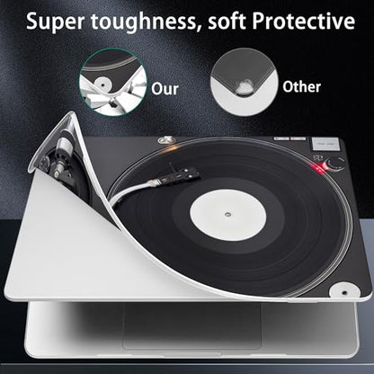 for 2026 MacBook Air 13-inch Laptop Case M5 2026 M4 2025 M3 2024 M2 2022 Release Model A3449 A3240 A3113 A2681, Hard Shell Cover for MacBook Air 13.6 inch, DJ Turntable - color: DJ Turntable