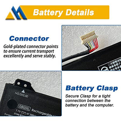 GB02XL l42583-002 Laptop Battery Replacement for HP Chromebook X360 14A 14-DB 11 G8 G7 G1 G2 EE/Chromebook 11A G8 G5 G6 EE/Chromebook 14 G5 14-DB0051CL Series hstnn-ub7m L42583-005 L42550-271 - size: 9.76*3.70*0.21 inch GB02XL