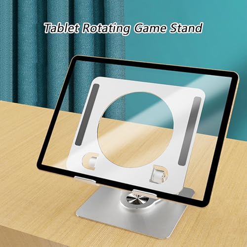 Portable Adjustable Laptop Holder 360 Degree Rotation Enhanced Cooling Travel Laptop Rack - color: Silver