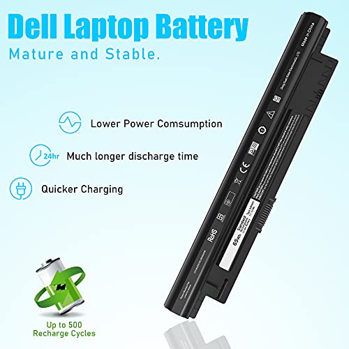 SLE-TECH MR90Y 65Wh Battery for Dell Inspiron 14R 15R 3421 3521 Vostro 2421 | Compatible with Dell Inspiron 3521 3437 3721 5521 5721 5437 5537, Latitude 3540, XCMRD 0MF69 N121Y G35K4 MK1R0, 11.1V 6-Cell