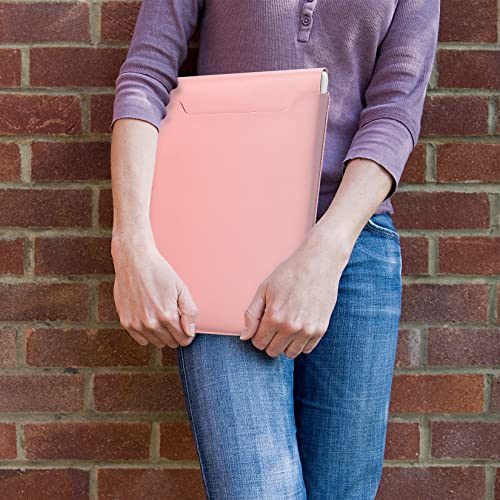 13.3-14" Laptop Sleeve, Padded Laptop Case, Thin Portable Case Bag - Compatible with 2022 Pro 14 inch/2015 Pro 13.3 inch/2015 Air 13.3 inch (Light Pink) - color: Light pink