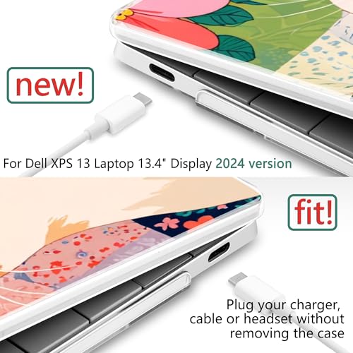 Batianda Lovely Cats Case for Dell XPS 13 Laptop 2024 2025 | Fits Model 9340/9345/9350 13.4" Display, Lightweight Slim Hard Shell Protection for Women, Students and Girls - color: Cats