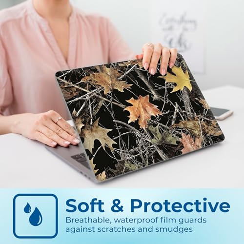 Reusable Universal Laptop Skin Sticker, Cut to Fit for 11.6–15.6 Inch Laptops, Waterproof Protective Film, No-Residue - Camouflage - color: Camouflage