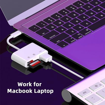 Chenyang 3 in 1 USB C to USB 2.0 TF Micro SD SDXC SDHC Card Reader Adapter 480Mbps Compatible with Laptop Tablet Phone - style: SD/TF 3-in-1