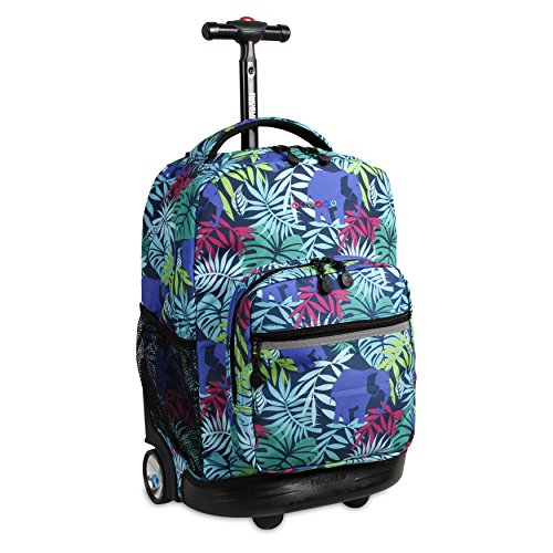 J World New York Sunrise Rolling Backpack Backpack, SAVANNA, 18" - color: Savanna