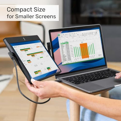 SideTrak Swivel 12.5" Portable Monitor for Laptop, Patented Swivel Hinge, Laptop Screen Extender | FHD Dual Screen w/Kickstand, USB or HDMI, Mac, PC, Chromebook Compatible (Single Monitor) - style: 12.5" Single Monitor