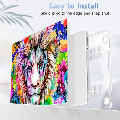 Tuiklol for 2026 MacBook Neo 13 Inch A18 Pro Chip Case, (Model A3404) Anti-Scratch Anti-Drop Slim Hard PC Shell Case with Shockproof Protective MacBook Neo Laptop Cover, Cute Lion - color: Cute Lion