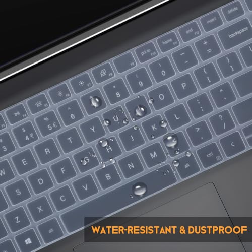 Keyboard Cover for 2026 2025 Dell 15 Laptop DC15250 DC15255 15.6", Inspiron 15 3510 3520 3511 3515 3525 3530 3535 5510 5515 5518 15.6 / Inspiron 16 5640 5645 Skin -Clear - color: Clear
